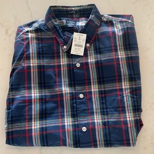 J. Crew Flex Washed Classic Plaid Shirt